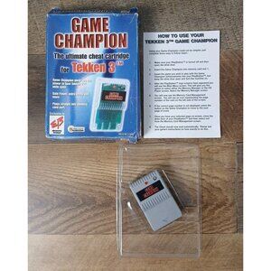 Game Champion Ultimate Cheat For Tekken 3 (Playstation 1 PS1, 1997) Tested RARE